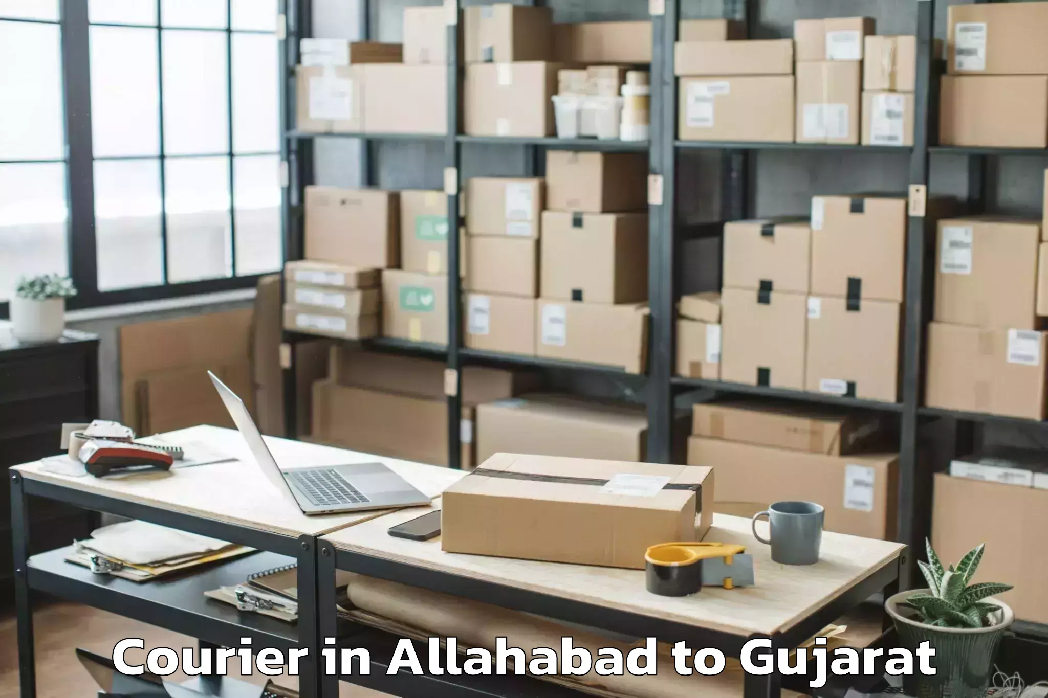 Easy Allahabad to Dantiwada Courier Booking